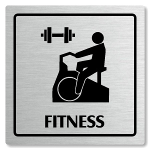 Fitness, 80x80mm, stříbrná, Arizona